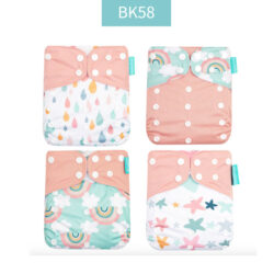 pañal de tela happy flute® talle Único + absorbente de bambú bk58