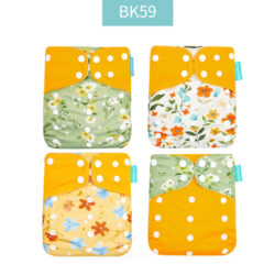 pañal de tela happy flute® talle Único + absorbente de bambú bk59